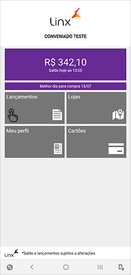 Página inicial - menu lançamentos
